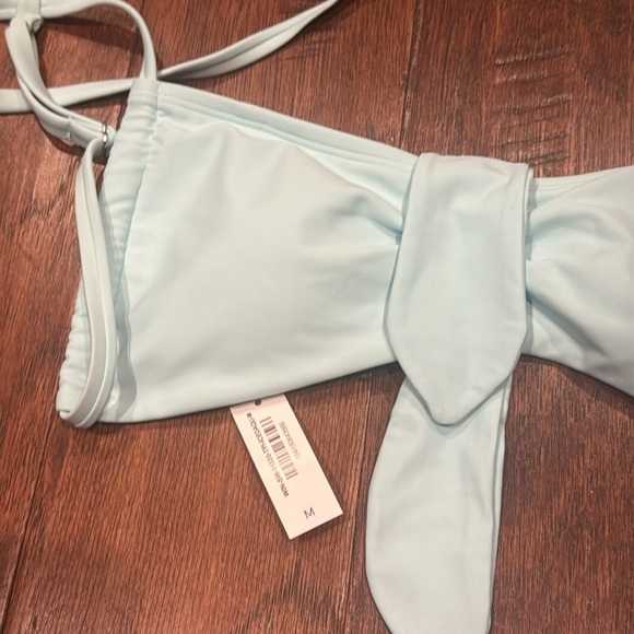 New! ADOREME Light Blue Bikini Set MED TOP SM BOTTOM - Picture 4 of 8